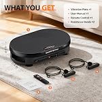 Vibration Plate Exercise Machine for Body Shaker Machine & Weight Loss, Shake Plate with Resistance Bands, 120 Speed Levels, Remote Control, Full Body Workout, Compact Home Gym Equipment