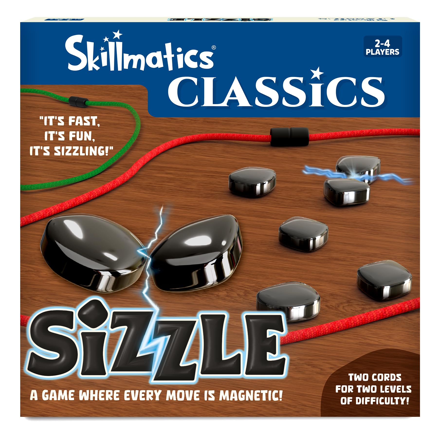 Skillmatics Sizzle - Classic Magnetic Attraction Toy, Strategy & Travel Game, Magnetic Toys & Games, Fun for Family Game Nights, Gifts for Teens & Adults Ages 15+, 2-4 Players
