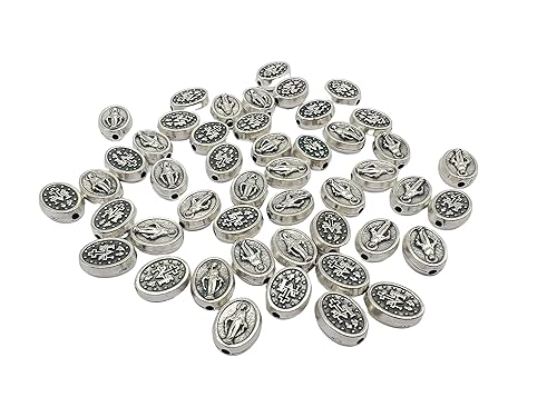 Miraculous Virgin Mary Holy Mother Medals Lot 50, 100 200 Medal Pendant Charms Lot Catholic Rosary Chaplet Bracelet Necklace DIY Jewelry Supplies