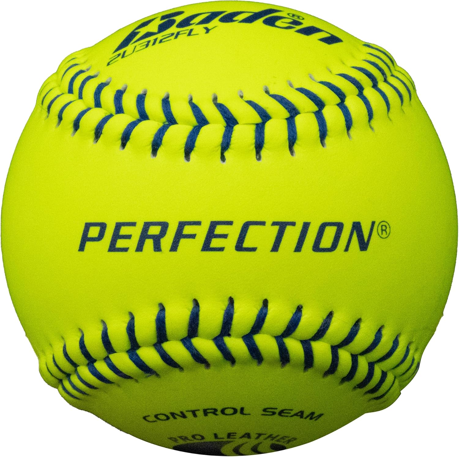 Baden | USSSA Approved | Official League Fastpitch Softballs | Perfection Leather | 11" or 12" | Optic Yellow | One Dozen