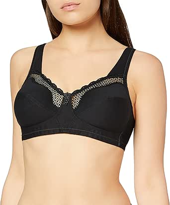 Bestform Cotton Comfort Soft Cup Bra In Black | UK