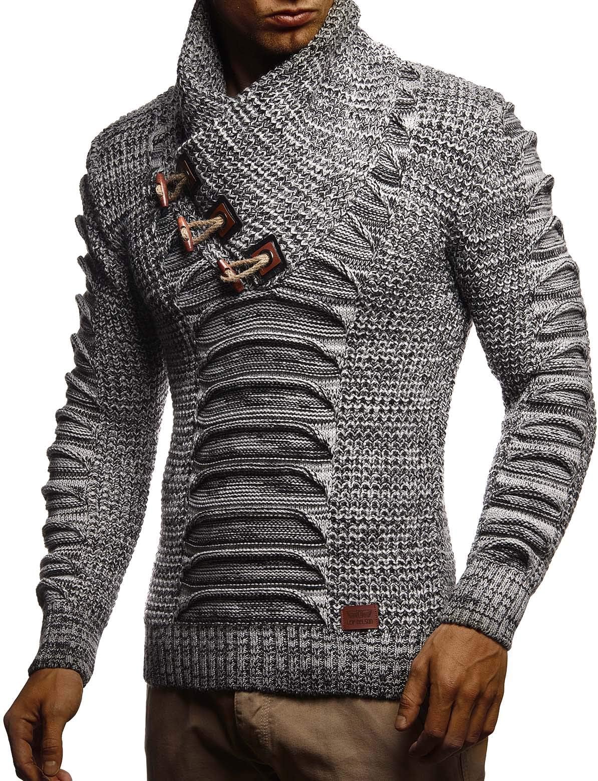 Leif NelsonMen's Pullover Knit Sweater LN-5575