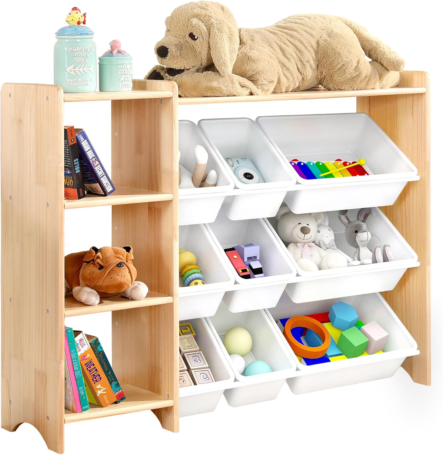 MallBest 4Tier Kids' Toy Storage Organizer Shelf 100