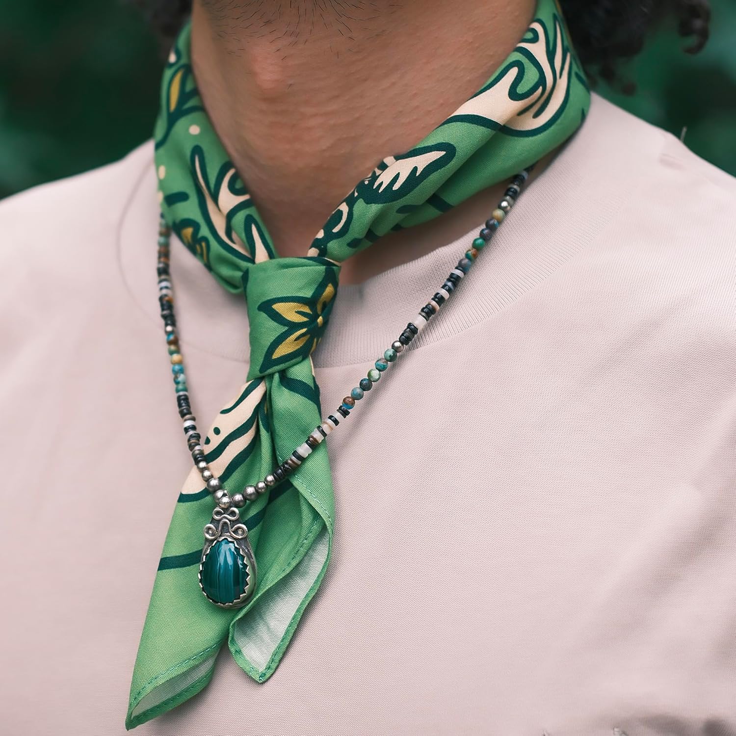 22"x22" Forest Animal Cotton Bandana Multi-Purpose Headbands - Image 6