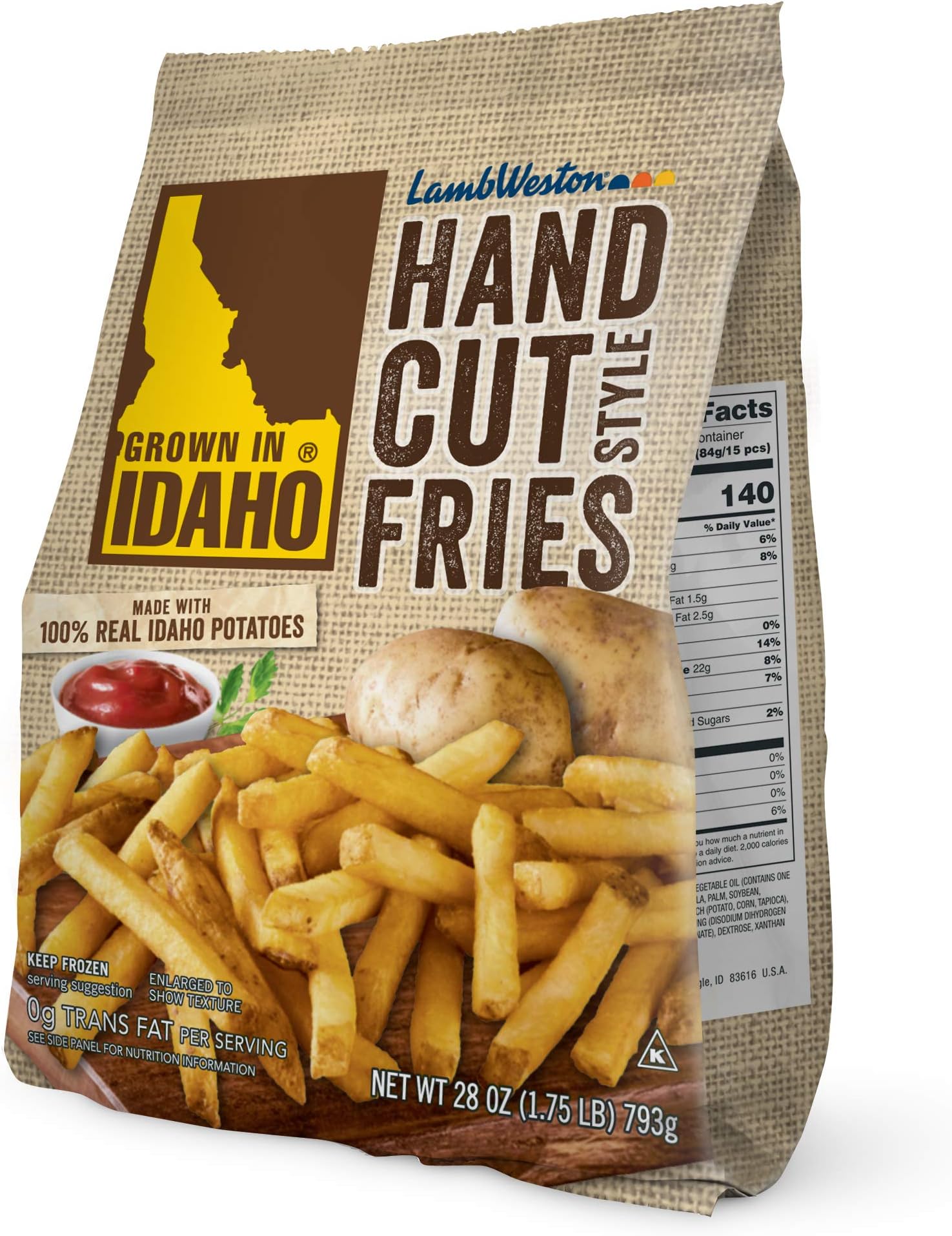 Grown in Idaho Hand Cut Style Fries, 28 oz (Frozen)