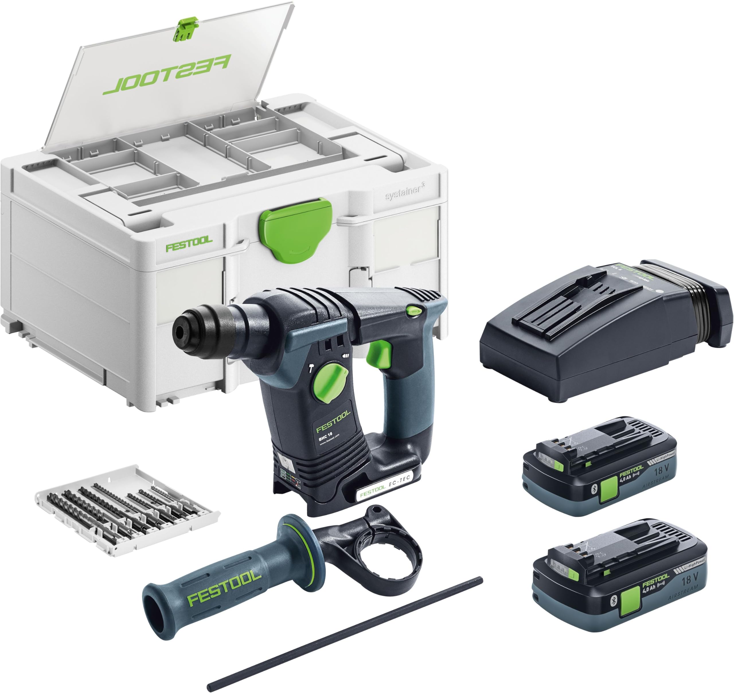 Festool BHC 18 HPC, perforateur sans fil SDS-Plus, 4 Ah