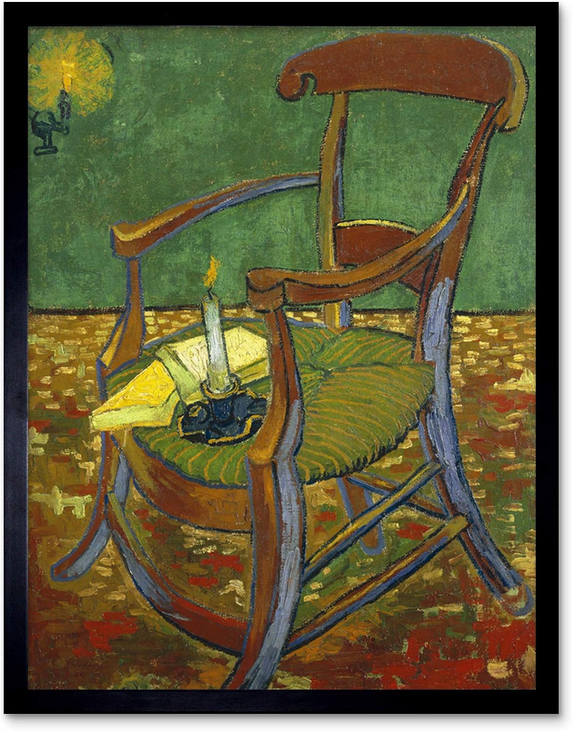 Vincent Van Gogh De Stoel Van Gauguin Art Print Framed Poster Wall Decor 12x16 inch
