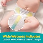 Couches Pampers Swaddlers, Taille 1, Absorbantes, Garde Bébé Sec et Confortable, Couches Jetables Sûres pour la Peau, 1 Paquet (Compteur de 198)