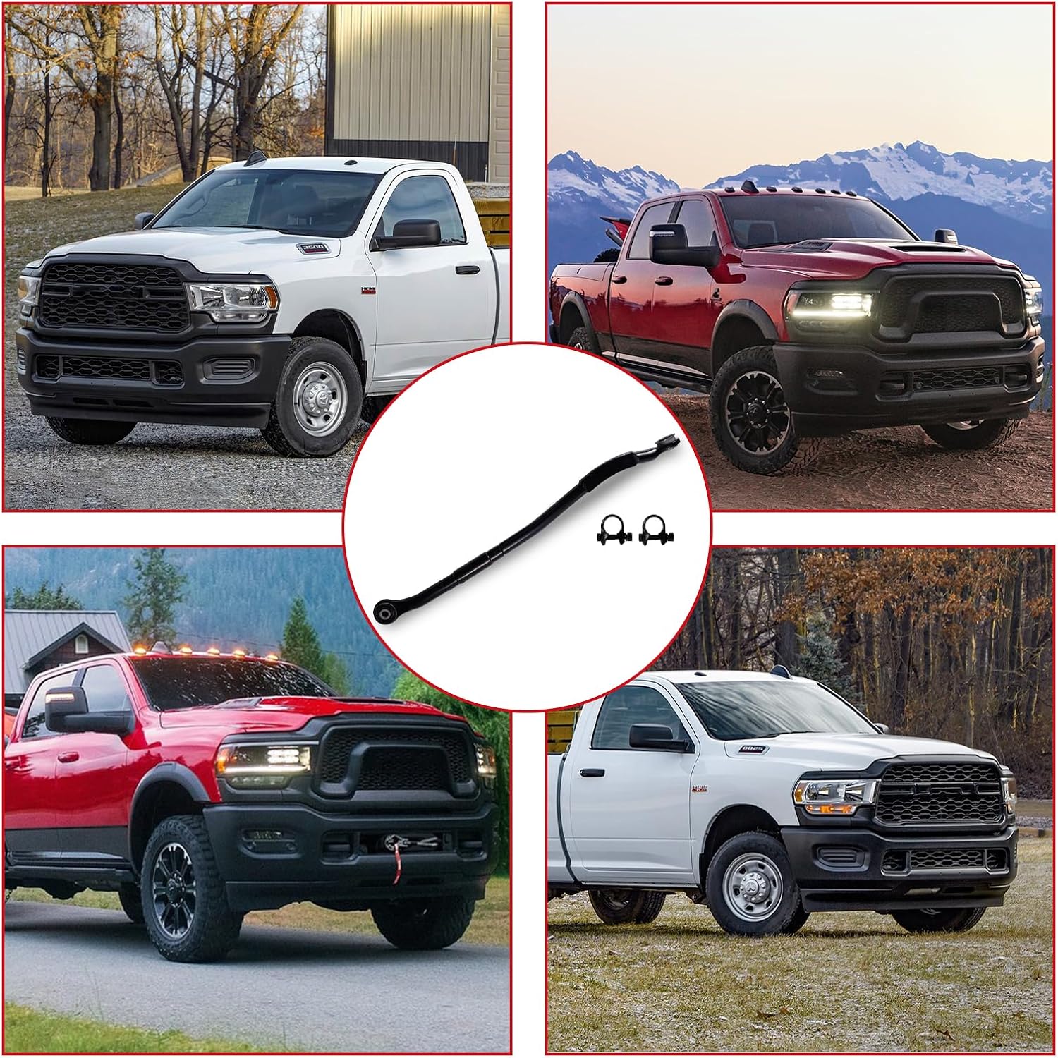 Forged Front Adjustable Track Bar fits for 2014-2024 Ram 2500 Replacement Rough Country 31004丨0-5" Lift