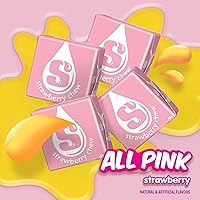 Vista 4 de Starburst - Caramelos masticables totalmente rosados, 1 libra, aproximadamente 90 caramelos de fresa, dulces a granel envueltos individualmente