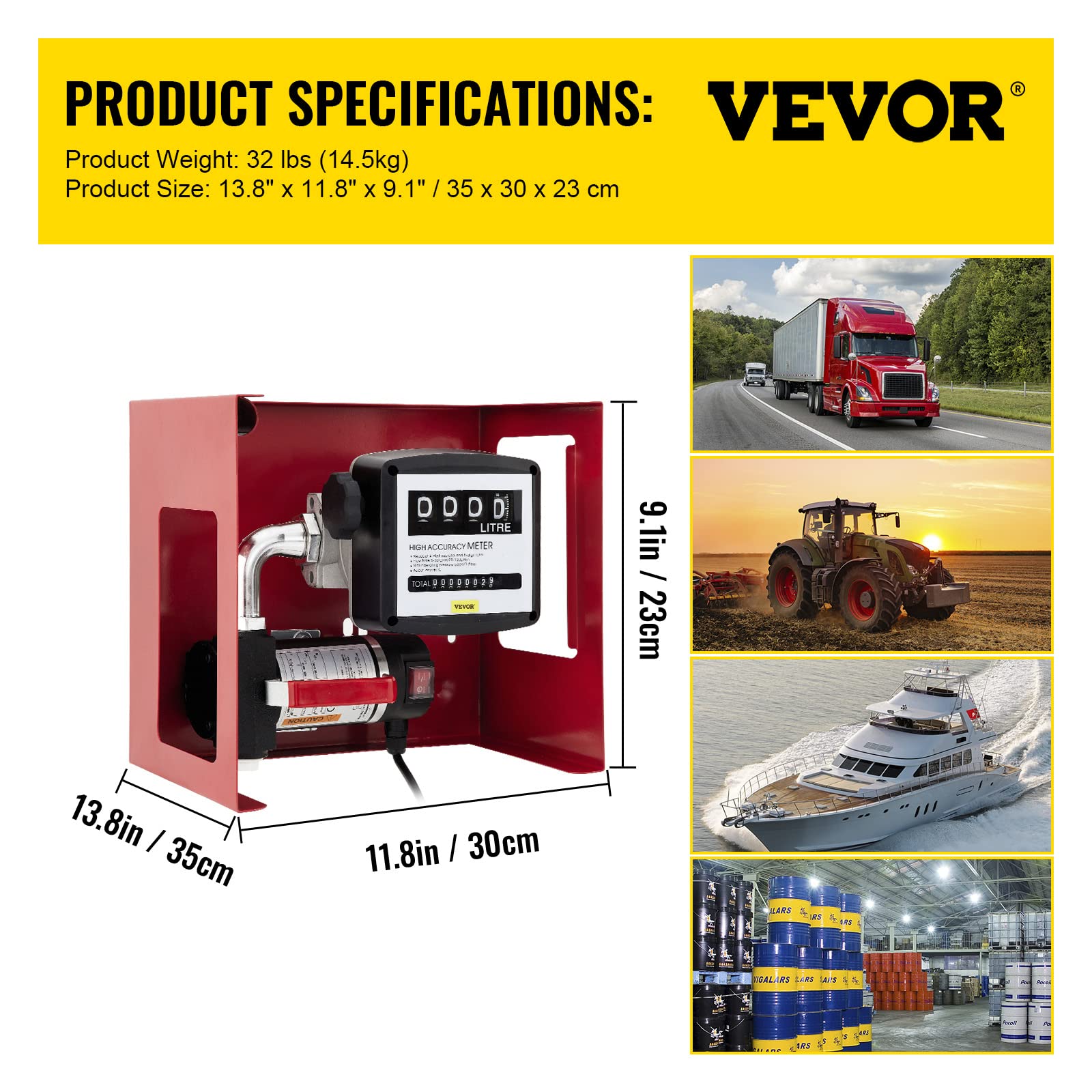 VEVOR Bomba Aceite Extracción Trasvase Gasoil Bomba Extractora de Aceite Motor 220V Bomba de Transferencia de Aceite y Diésel Bomba Auto-cebado para Bio Diesel y Gasóleo con Pistola y Manguera