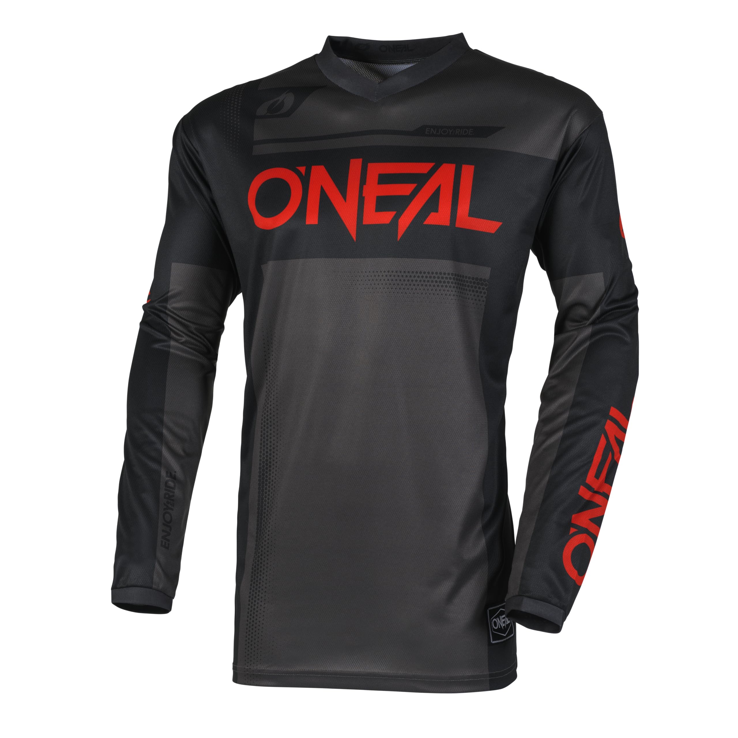 O'NEAL Element Racewear Mens Jersey Black/Gray/Red Medium