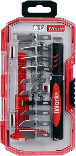 Miniatura 2 de Olympia Tools iWork HobX - Juego de cuchillos 76-509-N12, 15 piezas, multicolor