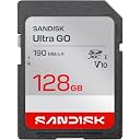 SANDISK 128GB Ultra Go SD Card UHS-I, Up to 190MB/s Read Speed, Full HD Video Recording, Memory Card for DSLR and Mirrorless Camera, 10-Year Warranty gallery image