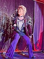 Vista 3 de L'VOW Abrigo de plumas negras para mujer, con cuello de encaje, para Halloween, para mujer