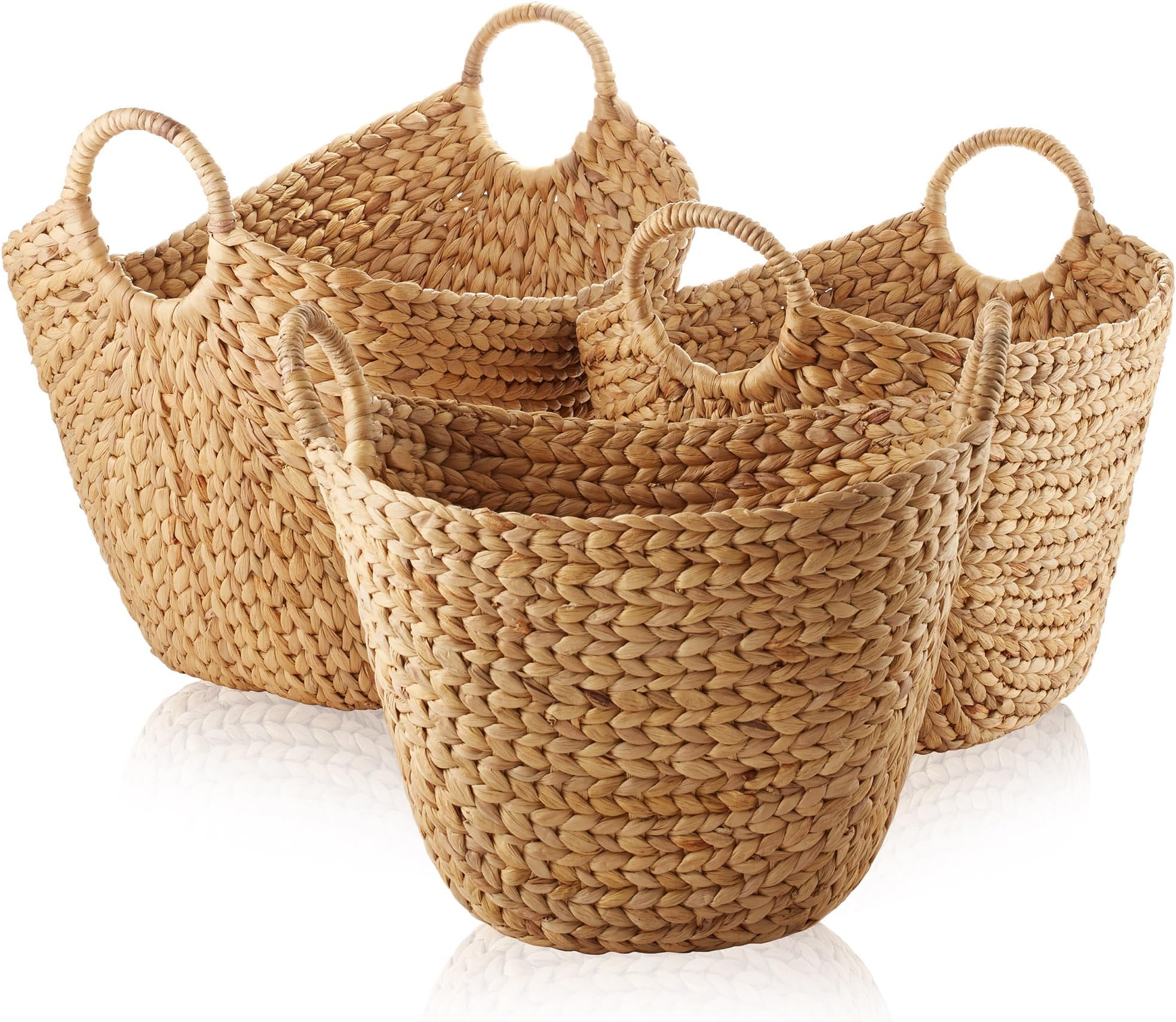 Amazon.com: GooBloo Extra Large Handmade Woven Storage Basket 100% Jute ...