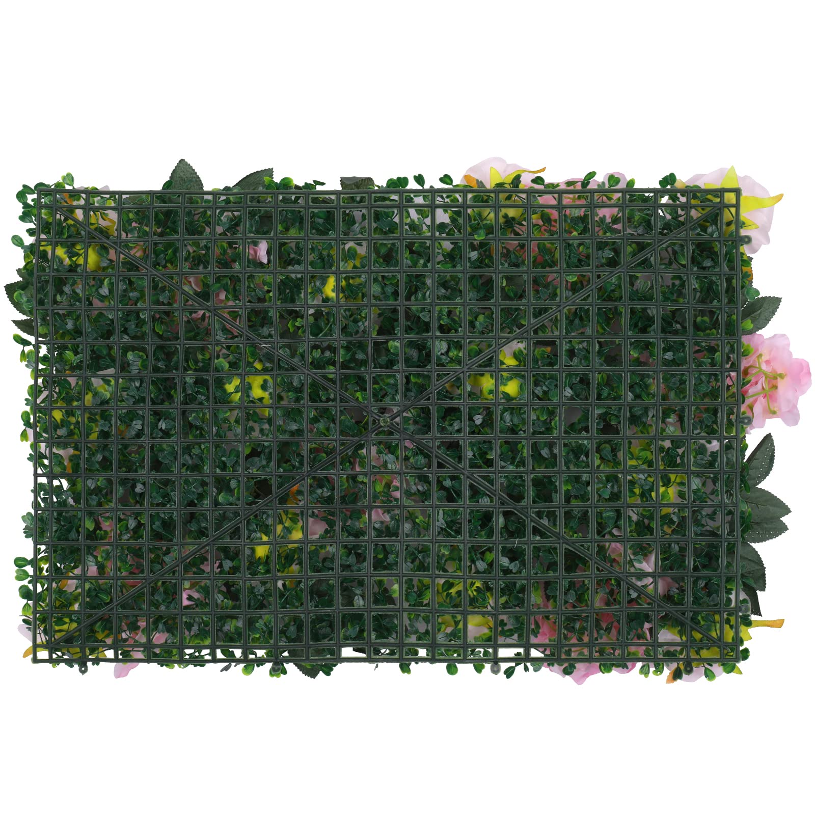 WedDecor Blumenpaneele Wanddekoration Künstliche Blumen Romantische Blumen Hintergrund Hecke Home Decor Hochzeit Party Foto Hintergrund, Novia Rosen & Jasmin, 12 Stück, 60 x 40 cm