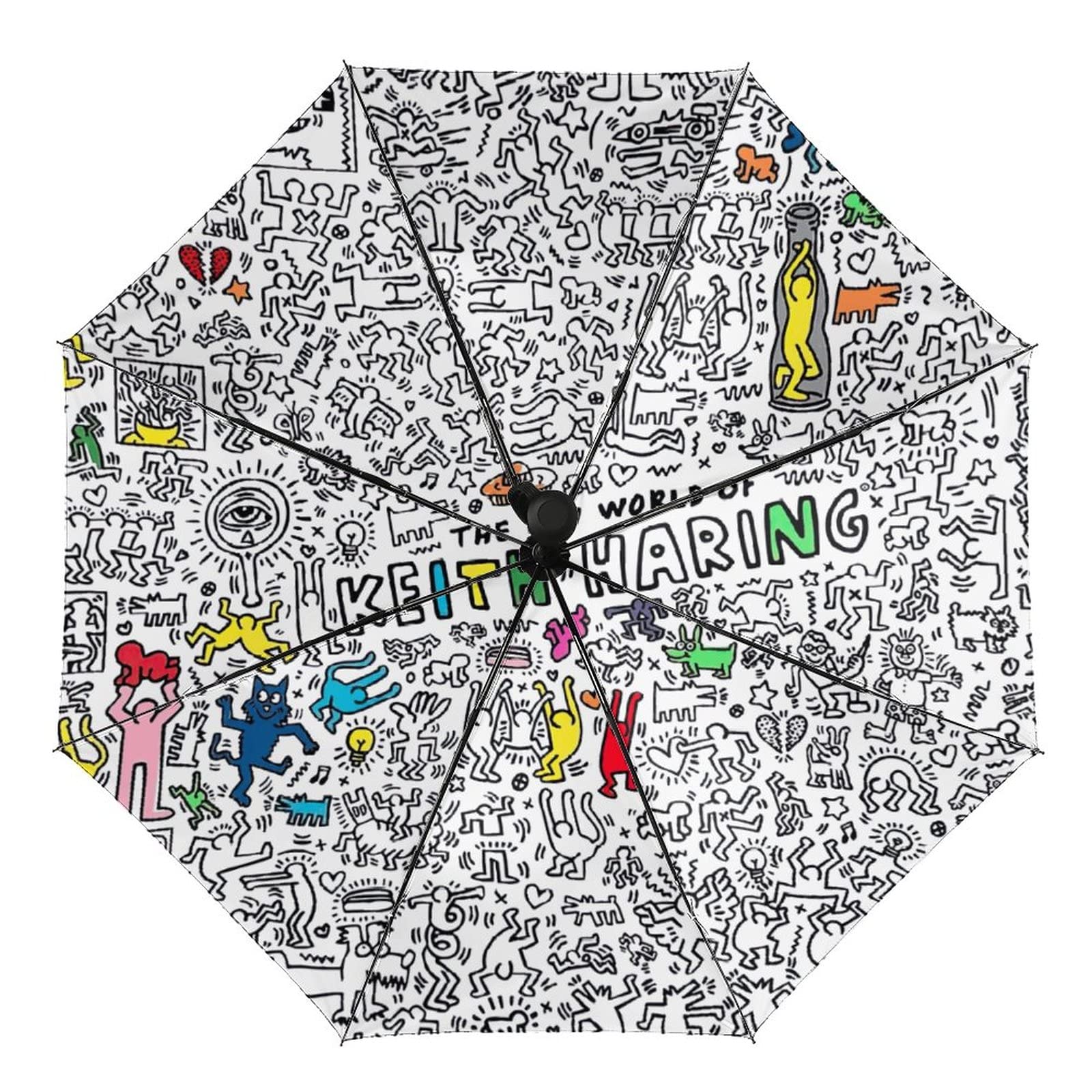 keith haring 晴雨兼用傘 キースヘリング KHUB-01 アンブレラ ゴルフ傘 （UVカット/晴雨
