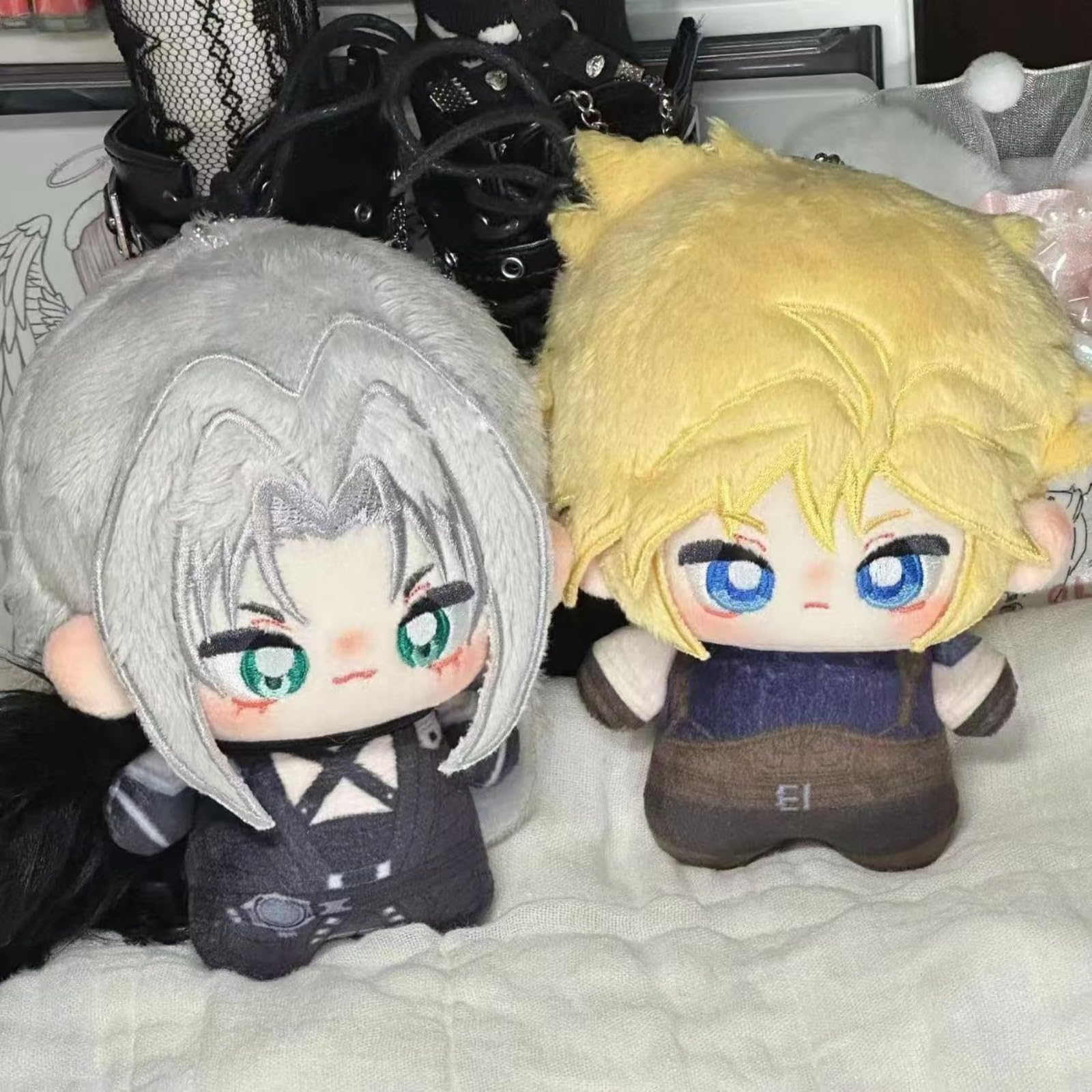 Amazon.co.jp: [Hushan] クラウド ぬいぐるみ 非公式 10cm FF7風