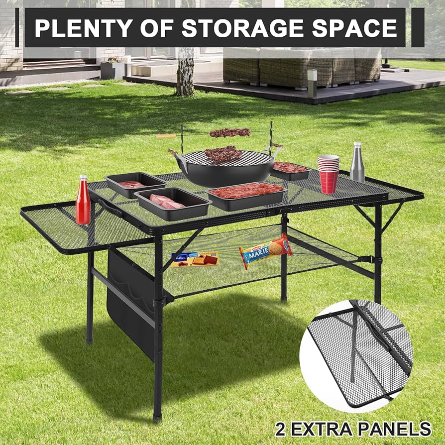 Amazon.com: Pnbfhn Folding Grill 4.4 FT Portable Camping