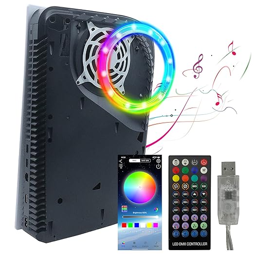 DMLNN LED Light for PlayStation 5 Console, PS5 Flexible