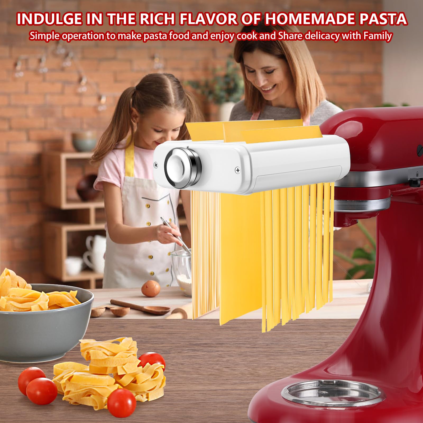 KitchenAid Nudelaufsatz – 3-in-1 Set Für Frische Pasta | Spaghetti & Fettuccine Selbst Machen
