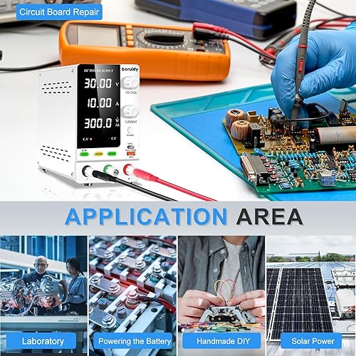 Miniatura 7 de Fuente de alimentación de CC variable 30V 10A, codificador de 300 W ajustable 1V  24 V LiFePO4 iones de litio etc. Cargador de batería Banco de