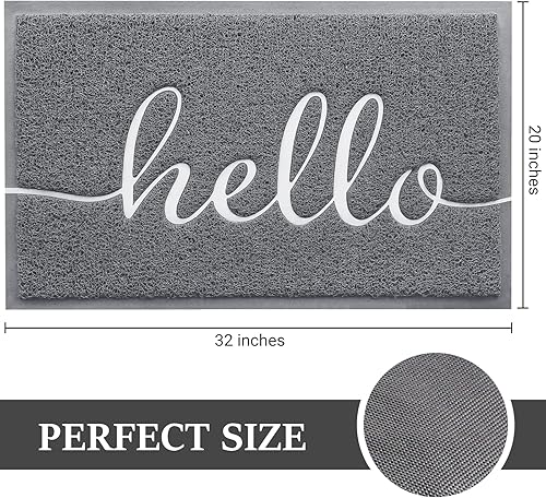 Miniatura 61 de BeneathYourFeet - Tapete de bienvenida de bajo relieve, de puerta delantera, interior y exterior, alfombras antideslizantes para entrada, patio