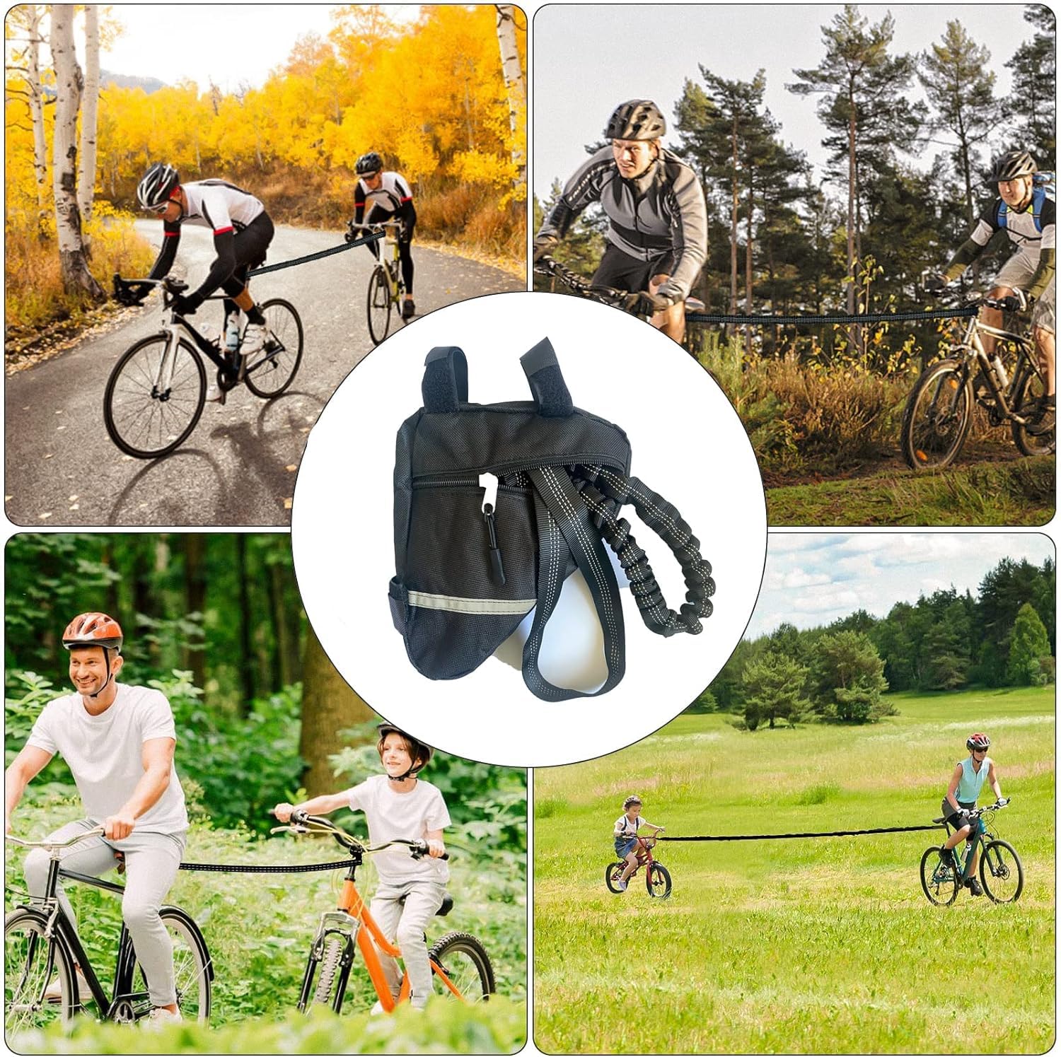 Corda Da Traino Per Biciclette - Elastica, Resistente Fino A 500 Libbre, Per Bambini E Salite