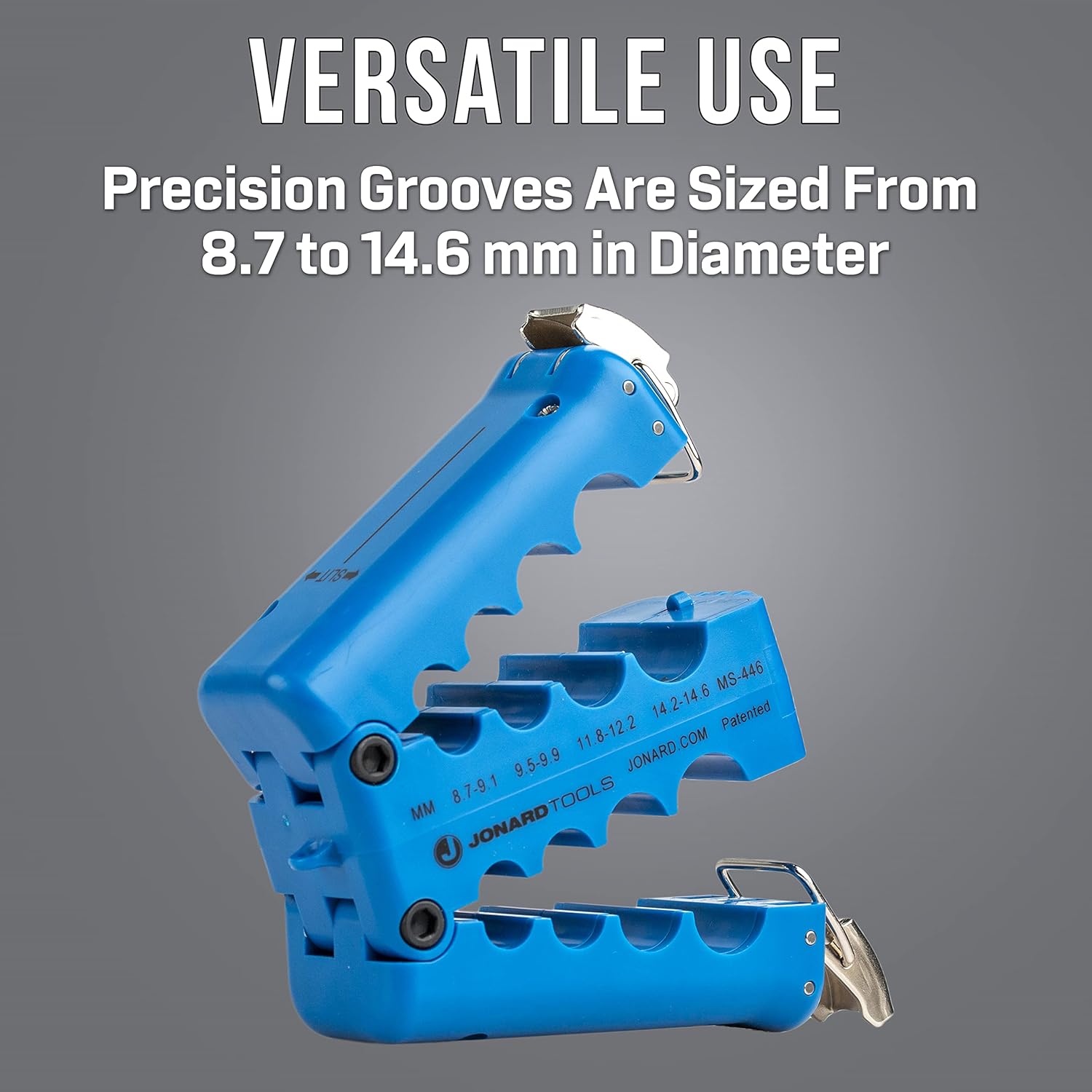 Jonard Tools MS-446 Mid Span Fiber Optic Cable Slit & Ring Tool (8.7 mm-14.6 mm)