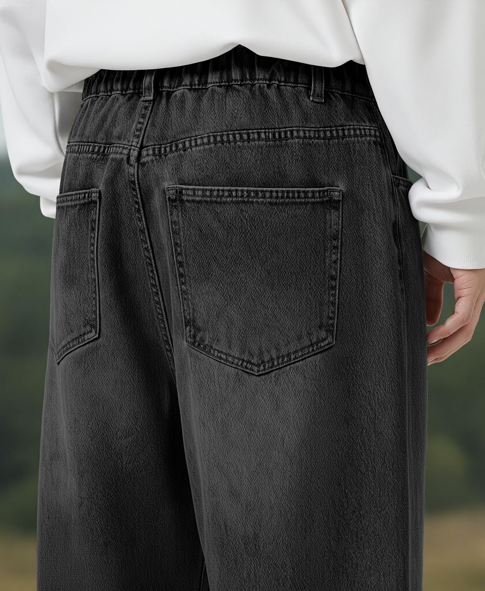 Jean Baggy Homme Pantalon Homme Y2K Streetwear Pantalons en Denim décontractés Multipoches