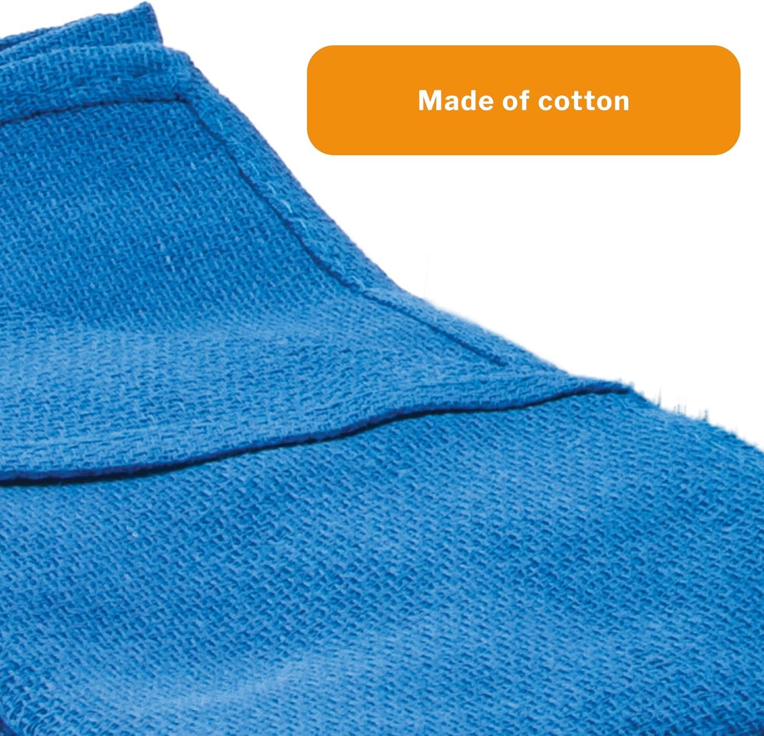McKesson O.R. Towels, Disposable - Cotton, Plain Weave, Pre-Washed, Single-Use, Non-Sterile - Blue, 17 in x 27 in, 100 Towels, 1 Pack
