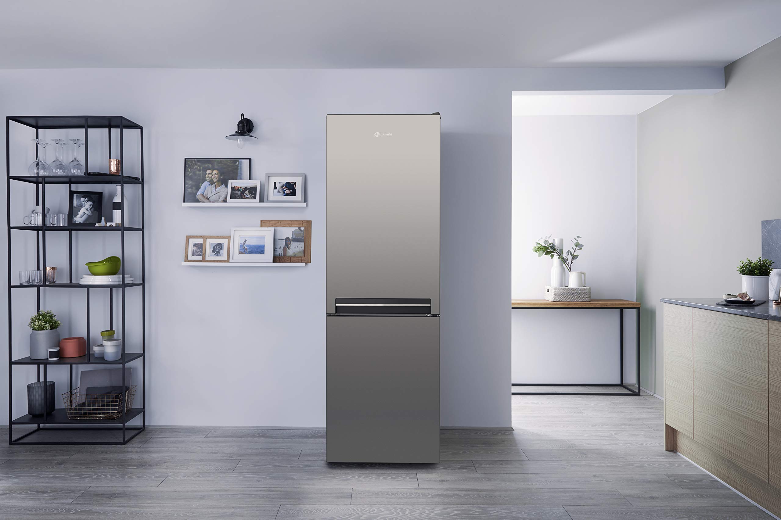 Bauknecht Réfrigérateur/congélateur KG 435 A+++ - 188,5 cm de hauteur - 162 kWh par an - Capacité du réfrigérateur : 230 l - Congélateur : 11 l - Silencieux avec seulement 38 dB - ProTouch