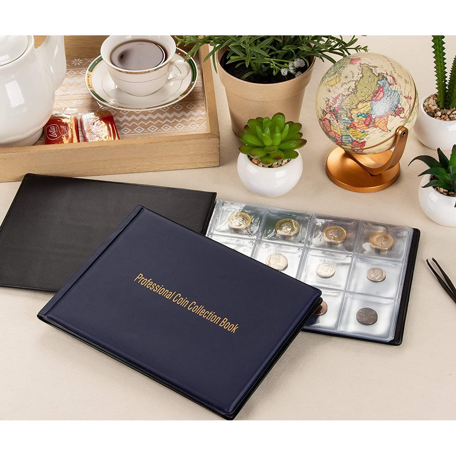 Amazon.com: Juvale 2-Pack Coin Collection Holder Album Book for