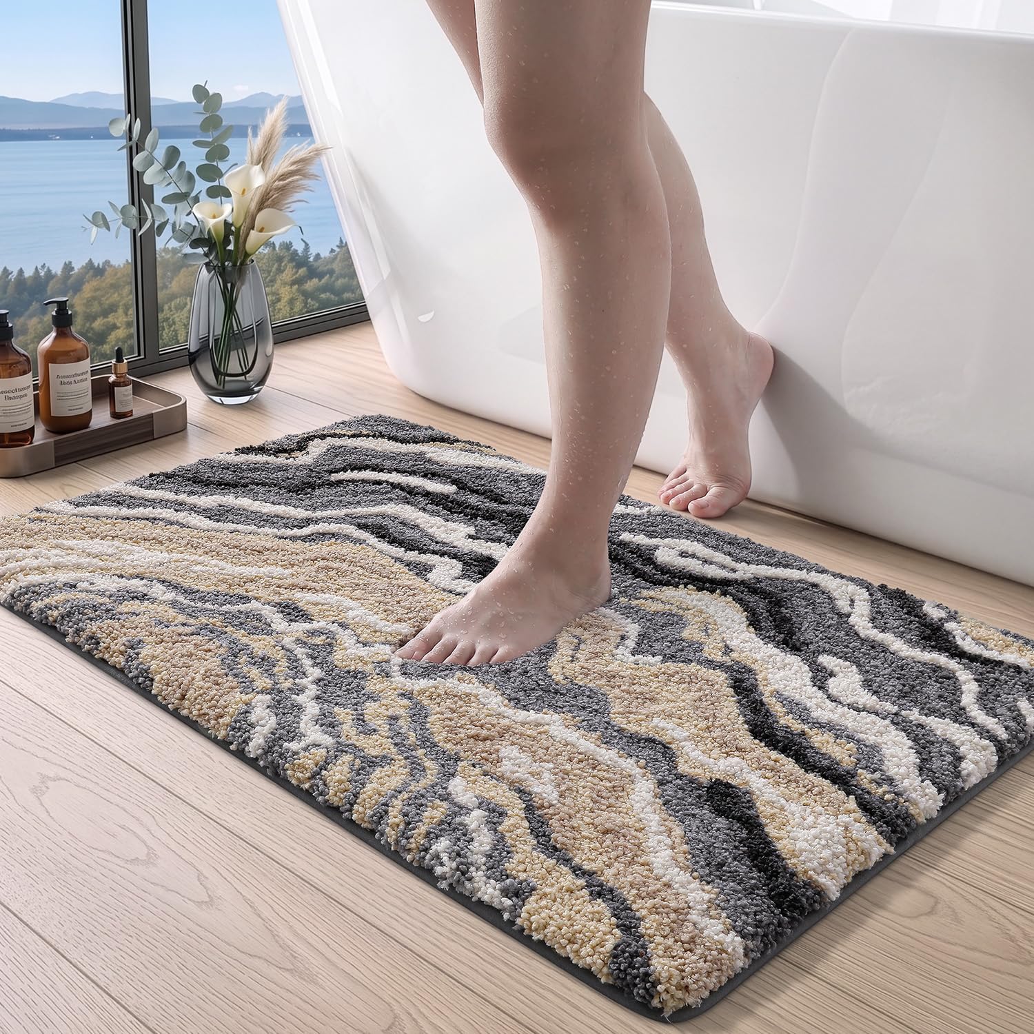DEXI Marble Bath Mats