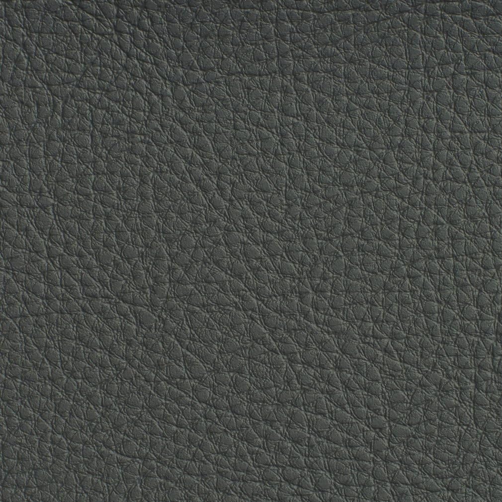Charcoal Grey Pebbled Outdoor Indoor Faux Leather Upholstery Vinyl by The Yard - SKU: Janelle Coal