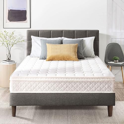 Best Price Mattress, colchón con resortes independientes icoil de 8 pulgadas - Colchón de resortes, Acero, Blanco