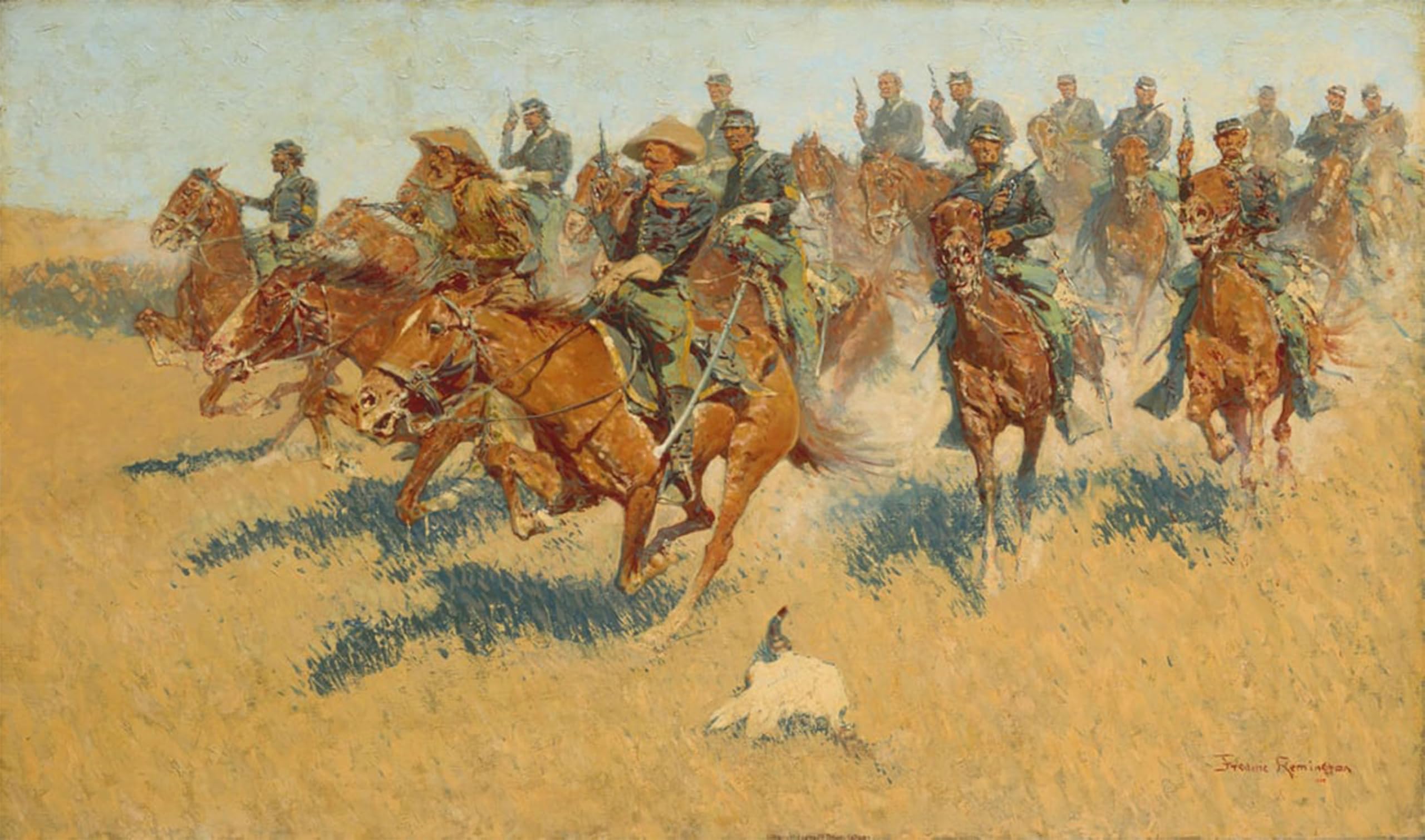 POSTERIIk Vintage Print Pop Art Landscape Artwork on the Southern Plains by Frederic Remington Art Prints for Office Home Decor 60x90cm