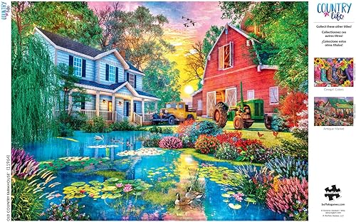 Miniatura 5 de Buffalo Games - Dominic Davison - Old Country Farmhouse - Rompecabezas de 1000 piezas para adultos, rompecabezas desafiante perfecto para noches de