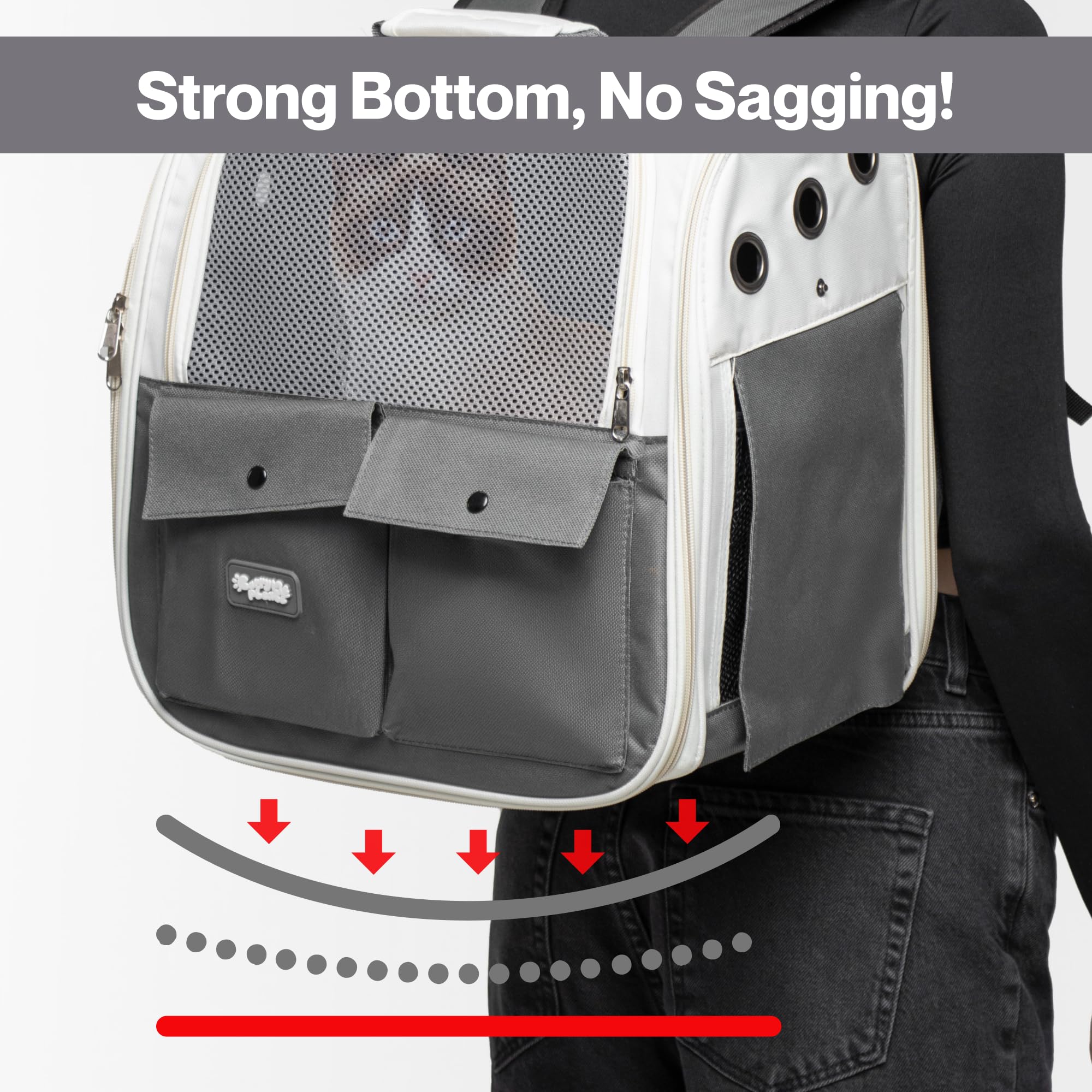 Pet Carrier Backpack for Cats & Dogs up to 22 LBS – Airline Approved Cat Carrier Bag – Ventilated Design for Travel, Hiking & Vet Transport - image 4