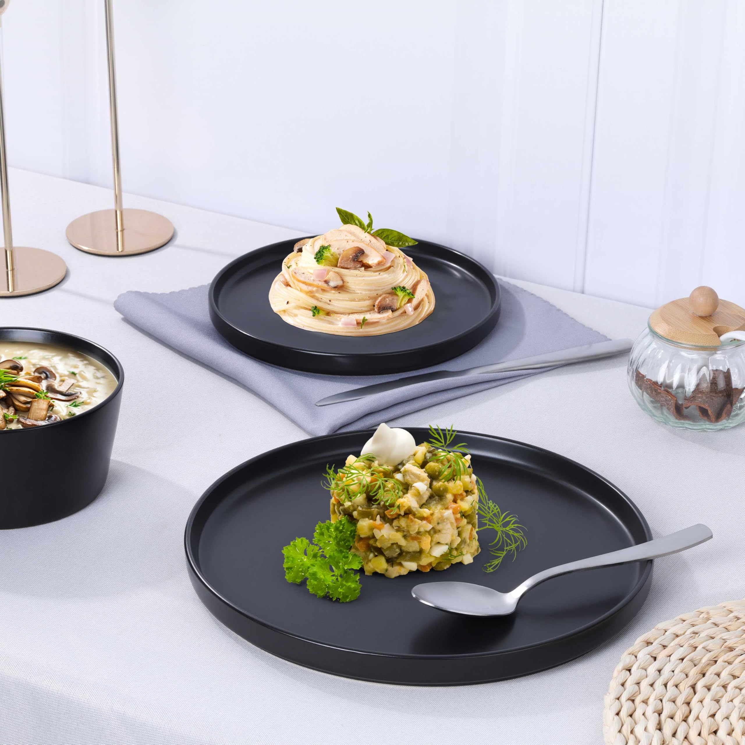 Amazon.com | Herogo 18 Pieces Stoneware Dinnerware Sets for 6