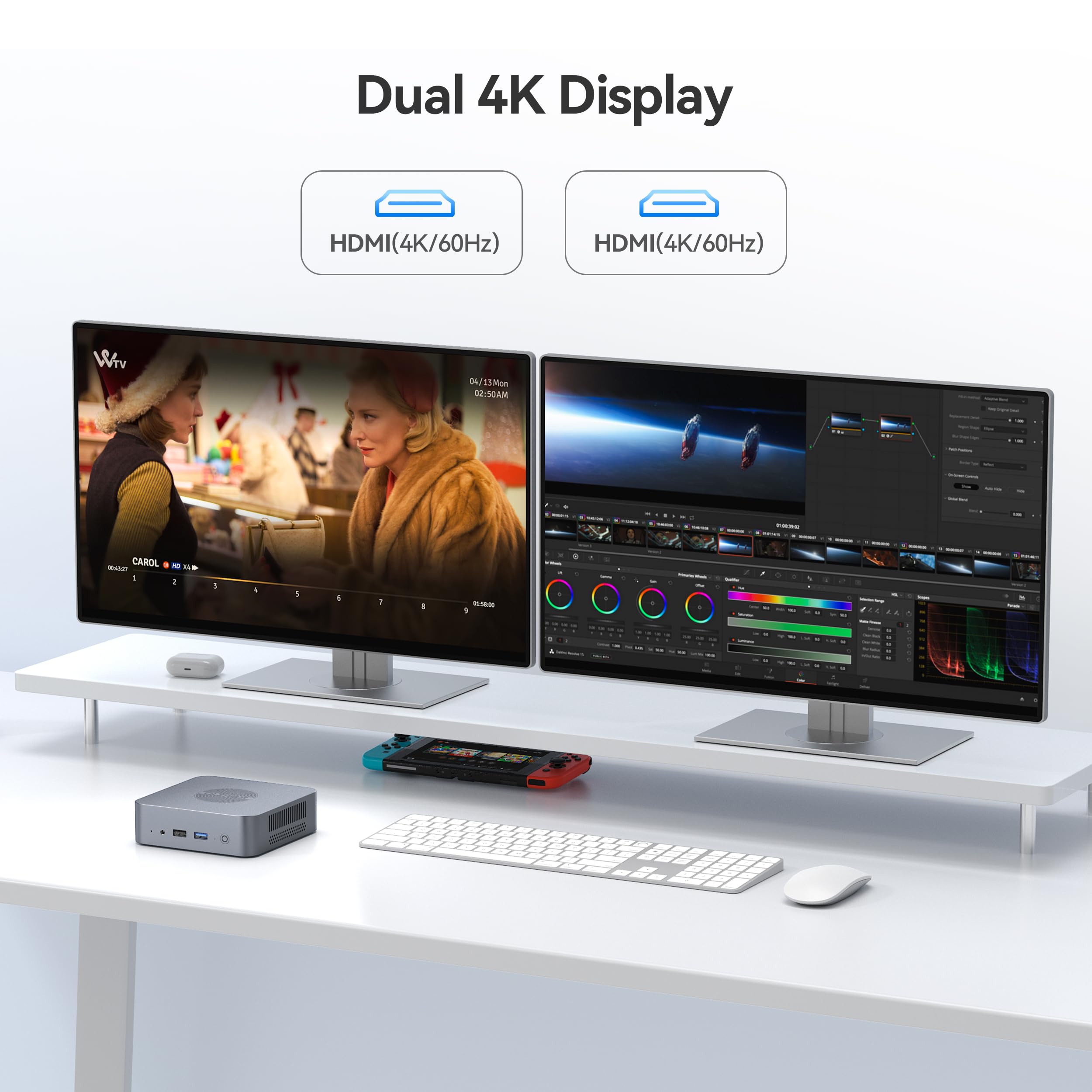 Amazon.com: OUMAX Mini PC with Intel Alder Lake N95, 4 Cores 3.4