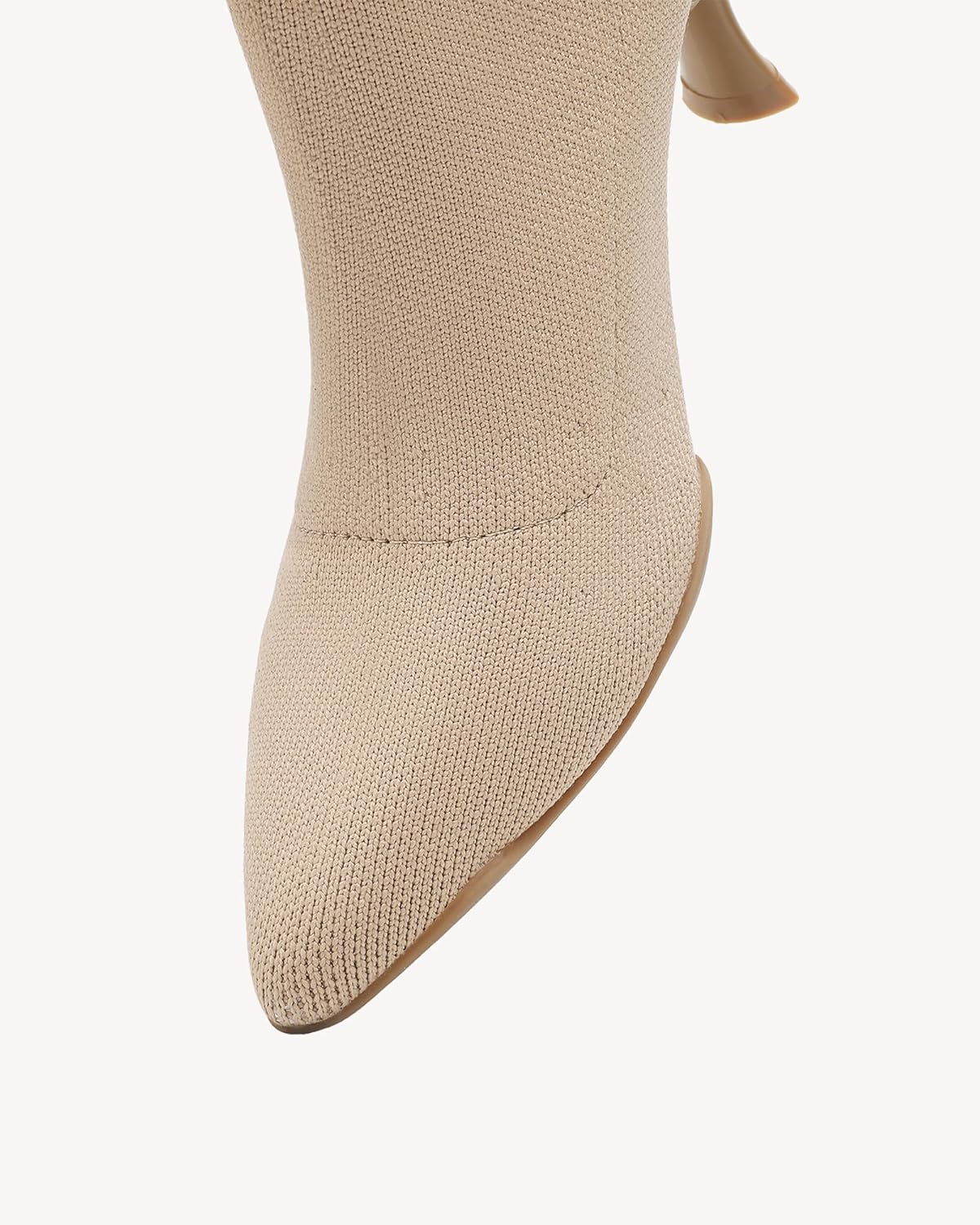 NEWBELLA Boots for Women Knee High 3 in Stiletto Heels Women's Knee-High Boots Pointed Toe Boots - Image 5