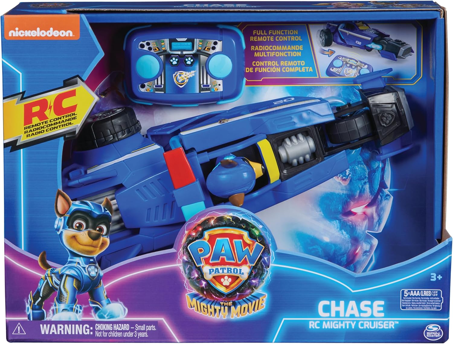 Paw Patrol The Mighty Movies, Remote Controlled Police Car with Chase