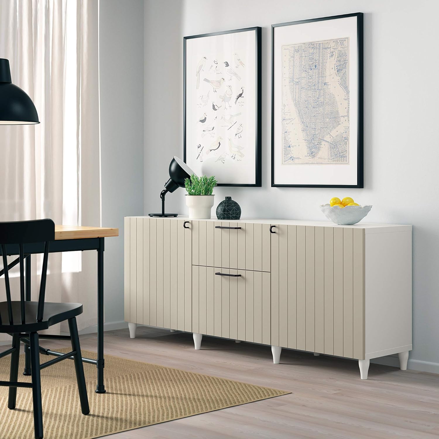 SUTTERVIKEN Door, 60x64 cm, Grey-Beige