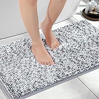 Vista 85 de Yimobra - Tapete de baño de felpilla de 55.1 x 24 pulgadas, microfibra gruesa, absorbente, extrasuave, antideslizante, lavable a máquina, para piso