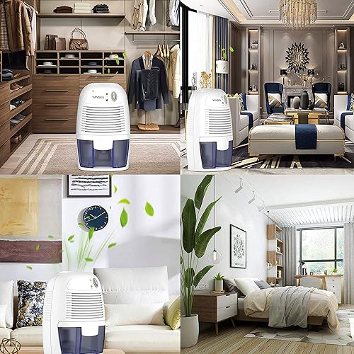 Miniatura 8 de Deshumidificador, deshumidificador pequeño y deshumidificadores silenciosos, 1200 pies cúbicos (215 pies cuadrados) de apagado automático,