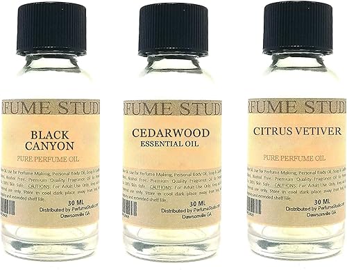 Miniatura 35 de Juego de 3 aceites aromáticos para hacer perfumes, 3 unidades de 1 onza cada uno para hacer jabones, velas, bombas de baño, lociones, aerosoles