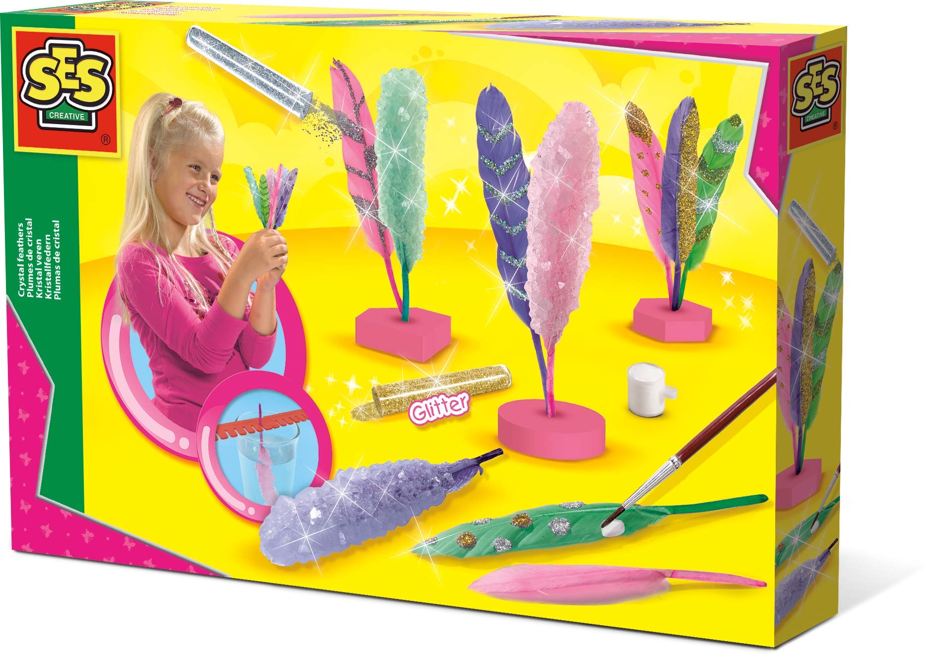 SES Creative - Plumes de Cristal - Bricolage avec des plumes
