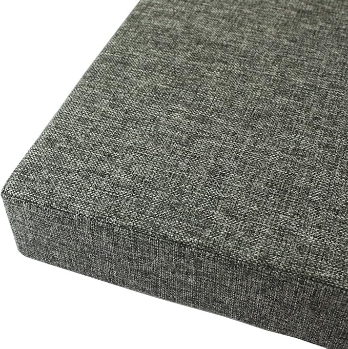 Abnehmbares Bankkissen, 2/3-Sitzer, Möbel-Sitzkissen, hohe Elastizität, Schaumstoffkissen, Bankkissen, Sitzkissen für Schuhe, Küche, Erkerfenster, Garten, 180 x 40 x 5 cm, Dunkelgrau